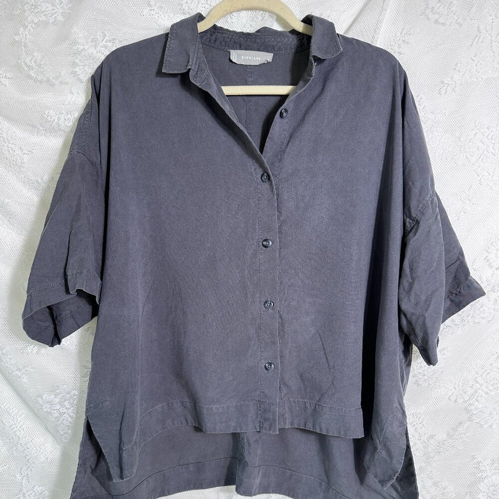 Lightweight Grey Button Up Shirt